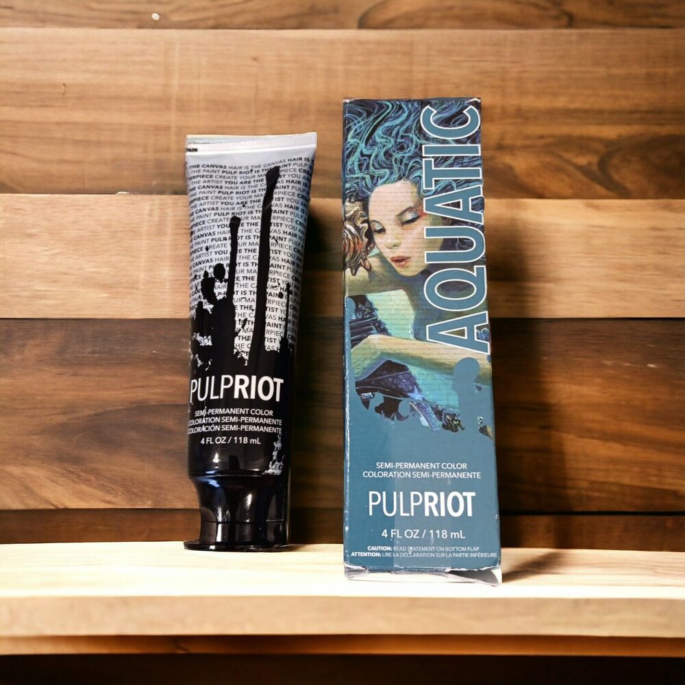 Pulp Riot Aquatic Vegan Semi Permanent Color Professional‎ Use Only 4oz. 118ml.